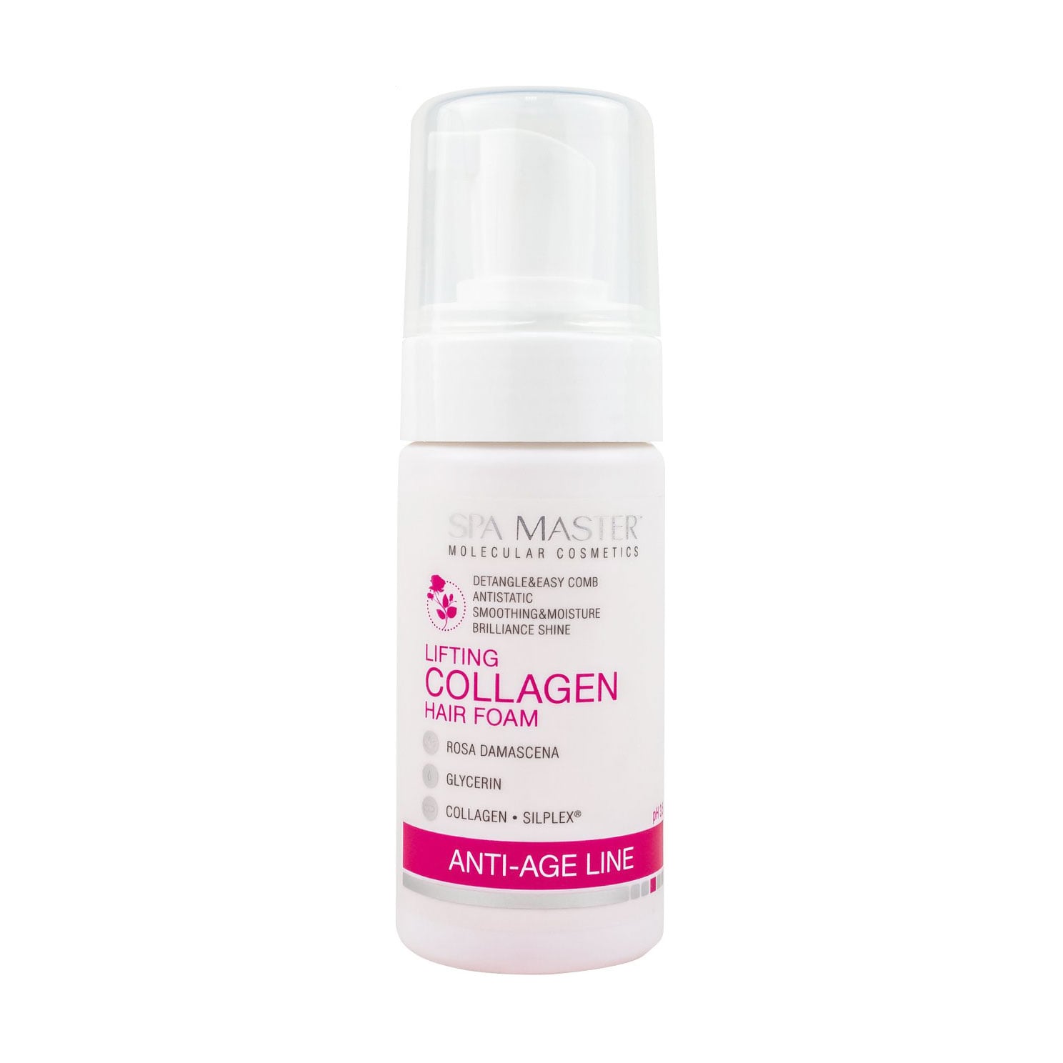 Уцінка! Ліфтинг пінка для укладання волосся Spa Master Anti-Age Line Lifting Collagen Hair Foam з колагеном, 100 мл